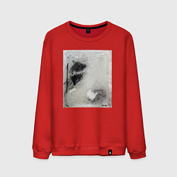 Свитшот хлопковый мужской Abstract graphic, цвет: красный