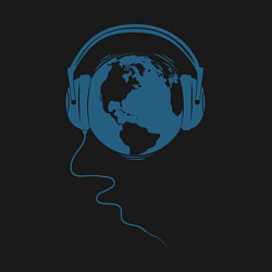 Свитшот хлопковый мужской Earth music, цвет: черный — фото 2