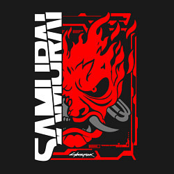 Свитшот хлопковый мужской Cyberpunk samurai, цвет: черный — фото 2