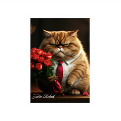 Свитшот хлопковый мужской Кошак, цвет: белый — фото 2