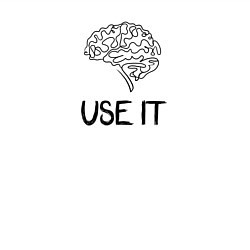 Свитшот хлопковый мужской Use it brain, цвет: белый — фото 2