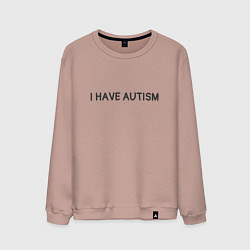 Мужской свитшот I have autism мем