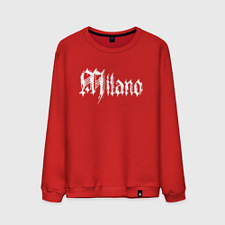 Свитшот хлопковый мужской Milano - Italia, цвет: красный