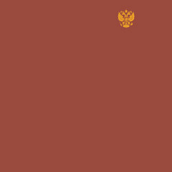 Свитшот хлопковый мужской Сокрушу пред ним врагов его малый герб желтый, цвет: кирпичный — фото 2