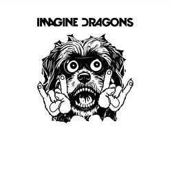 Свитшот хлопковый мужской Imagine Dragons - rock dog, цвет: белый — фото 2