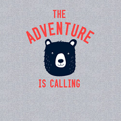 Свитшот хлопковый мужской Приключения зовут, цвет: меланж — фото 2