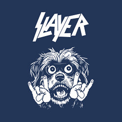 Свитшот хлопковый мужской Slayer rock dog, цвет: тёмно-синий — фото 2