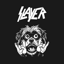 Свитшот хлопковый мужской Slayer rock dog, цвет: черный — фото 2