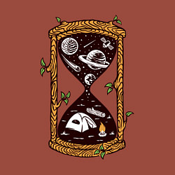 Свитшот хлопковый мужской Космический поход, цвет: кирпичный — фото 2