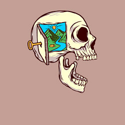 Свитшот хлопковый мужской Открой путешествие, цвет: пыльно-розовый — фото 2