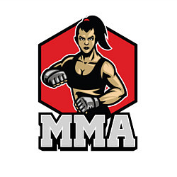 Свитшот хлопковый мужской MMA girl, цвет: белый — фото 2