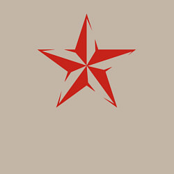Свитшот хлопковый мужской Звёздочка СССР, цвет: миндальный — фото 2