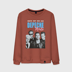 Свитшот хлопковый мужской Depeche Mode Vintage, цвет: кирпичный