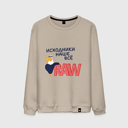 Мужской свитшот Исходники наше всё raw
