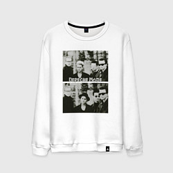 Свитшот хлопковый мужской Depeche Mode2, цвет: белый