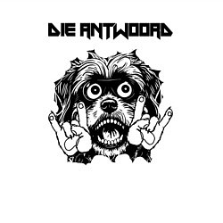 Свитшот хлопковый мужской Die Antwoord - rock dog, цвет: белый — фото 2
