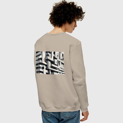 Мужской свитшот Вдохновлено Ле Корбюзье / Миндальный – фото 4