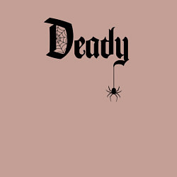 Свитшот хлопковый мужской Deady - папа на хэллоуин, цвет: пыльно-розовый — фото 2