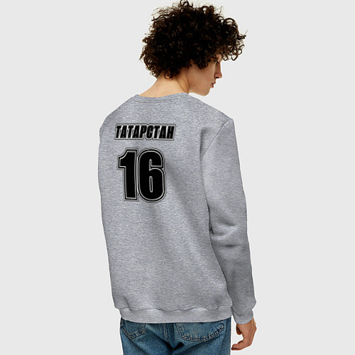 Мужской свитшот Татарстан 16 / Меланж – фото 4