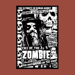 Свитшот хлопковый мужской Rob zombie skulls, цвет: кирпичный — фото 2