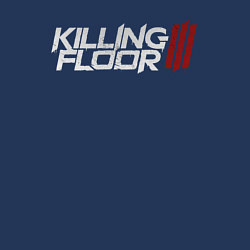 Свитшот хлопковый мужской Killing floor 3 logo, цвет: тёмно-синий — фото 2