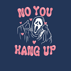 Свитшот хлопковый мужской Ghostface no you hang up, цвет: тёмно-синий — фото 2