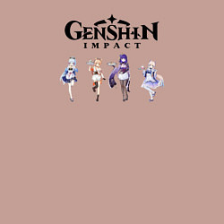 Свитшот хлопковый мужской Героини genshin impact ero, цвет: пыльно-розовый — фото 2