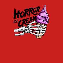 Свитшот хлопковый мужской Horror ice cream, цвет: красный — фото 2