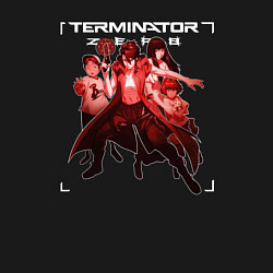 Свитшот хлопковый мужской Терминатор зеро, цвет: черный — фото 2