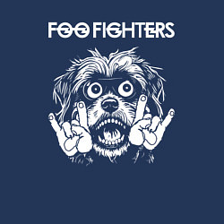 Свитшот хлопковый мужской Foo Fighters rock dog, цвет: тёмно-синий — фото 2