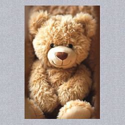 Свитшот хлопковый мужской Игрушечный большой медвежонок, цвет: меланж — фото 2