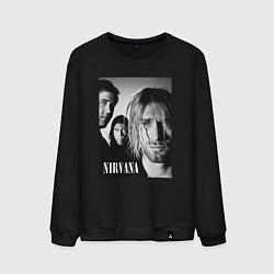 Мужской свитшот Nirvana rock band black