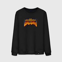 Свитшот хлопковый мужской Doom ultimate, цвет: черный