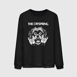 Свитшот хлопковый мужской The Offspring rock dog, цвет: черный