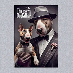 Свитшот хлопковый мужской Крёстный отец держит своего щенка - мем, цвет: меланж — фото 2