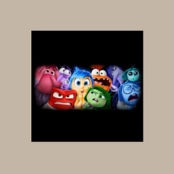 Свитшот хлопковый мужской Все эмоции мультфильм головоломка, цвет: миндальный — фото 2