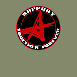 Свитшот хлопковый мужской Алиса support, цвет: авокадо — фото 2