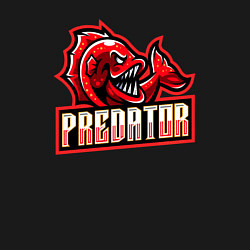 Свитшот хлопковый мужской Рыбка хищник, цвет: черный — фото 2