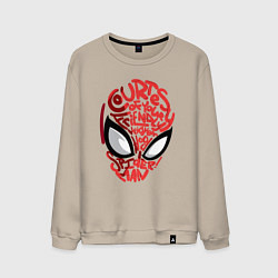 Мужской свитшот Spider-Man text