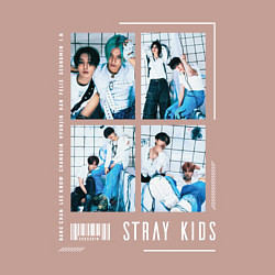 Свитшот хлопковый мужской Stray kids rock star, цвет: пыльно-розовый — фото 2