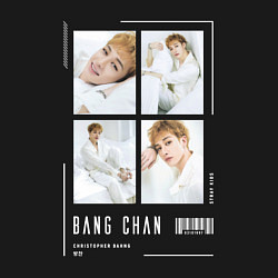Свитшот хлопковый мужской Bang chan stray kids cute, цвет: черный — фото 2