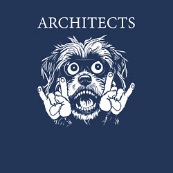 Свитшот хлопковый мужской Architects rock dog, цвет: тёмно-синий — фото 2