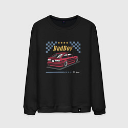 Свитшот хлопковый мужской Tayota ae86 sato, цвет: черный