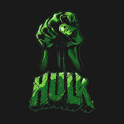 Свитшот хлопковый мужской Халк, цвет: черный — фото 2