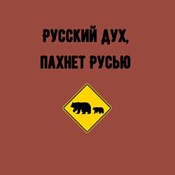 Свитшот хлопковый мужской Русский дух, цвет: кирпичный — фото 2