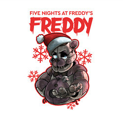 Свитшот хлопковый мужской Five Nights at Freddys - Freddy, цвет: белый — фото 2