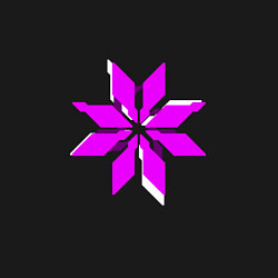 Свитшот хлопковый мужской Фиолетово-белая киберпанк звезда, цвет: черный — фото 2