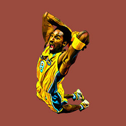 Свитшот хлопковый мужской Kobe Bryant dunk, цвет: кирпичный — фото 2