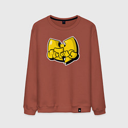 Свитшот хлопковый мужской Wu-Tang bubble, цвет: кирпичный