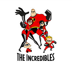 Свитшот хлопковый мужской Суперсемейка персонажи, цвет: белый — фото 2